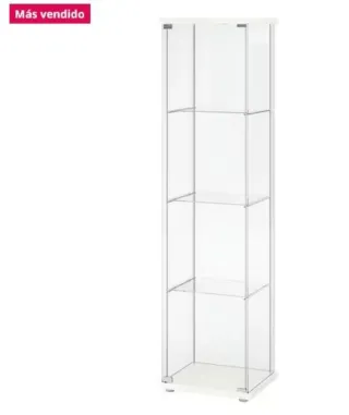 Vitrina DELTOF Blanca Cristal