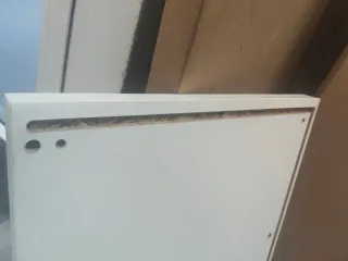 Vitrina DELTOF Blanca Cristal