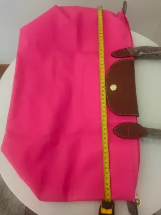 Bolso Longchamp Rosa y Marrón