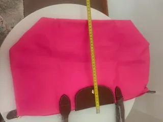 Bolso Longchamp Rosa y Marrón