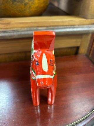Caballo Dala  (Dalahäst) de Madera Pintado a mano