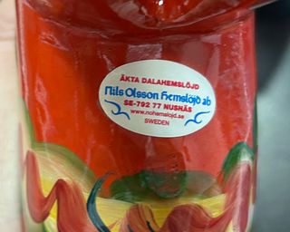 Caballo Dala  (Dalahäst) de Madera Pintado a mano