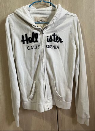 Sudadera Hollister Blanca Talla M