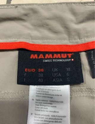 Pantalón Trekking Convertible Mammut Beige