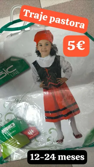 Disfraz de Pastora 12-24 meses