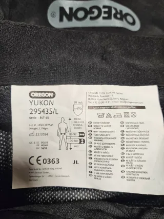 Pantalón anticorte Oregon Yukon Talla L