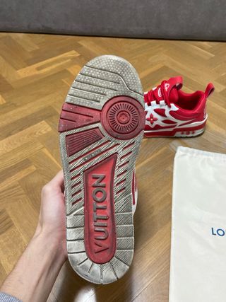 Zapatillas Louis Vuitton Skate Rojas T42