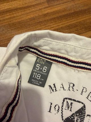 Camicia bianca Zara Bambino 6 anni