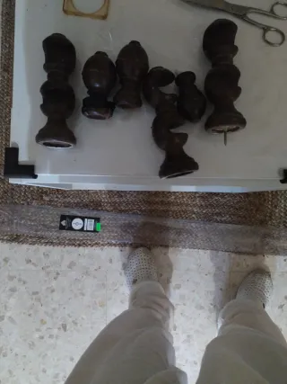 Barras de cortina de madera