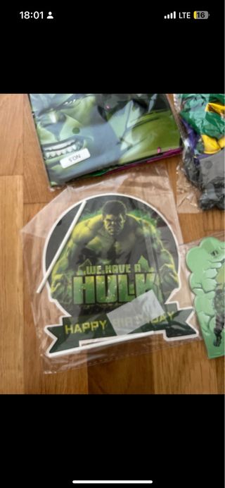 Hulk Compleanno Decorazioni Piatti