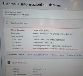 PC Desktop MSI Infinite S 8th Gen