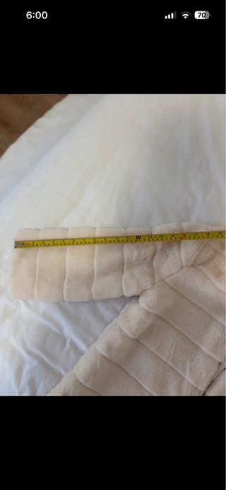 Pelliccia sintetica avorio