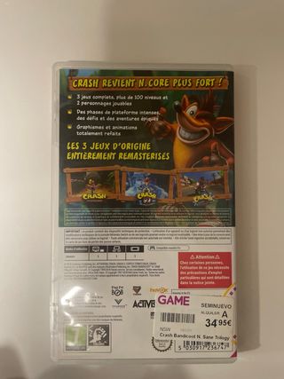 Crash Bandicoot N. Sane Trilogy Nintendo Switch
