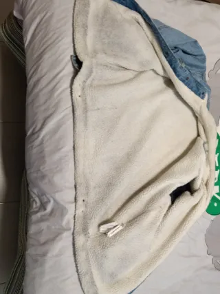 Chaqueta vaquera oversize forrada borreguito