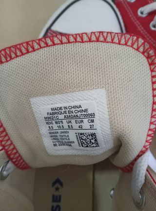 Zapatillas Converse All-Star Chuck Taylor ROJAS t4