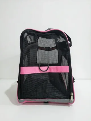 Transportín rosa para mascotas perros y gatos