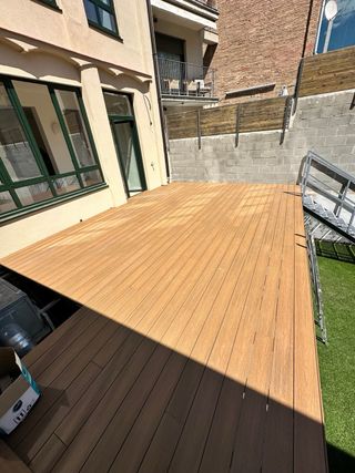 Instalación de tarima exterior