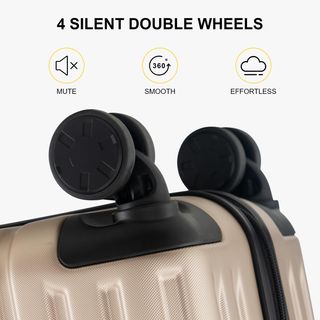 Maleta Cabina Ampliable LEVEL8 Negra/Dorada