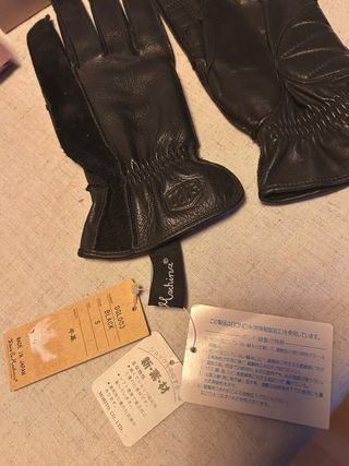 Guantes Moto Cuero Negro Deus Ex Machina