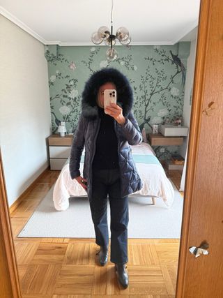 Abrigo plumas Henry Arroway mujer azul