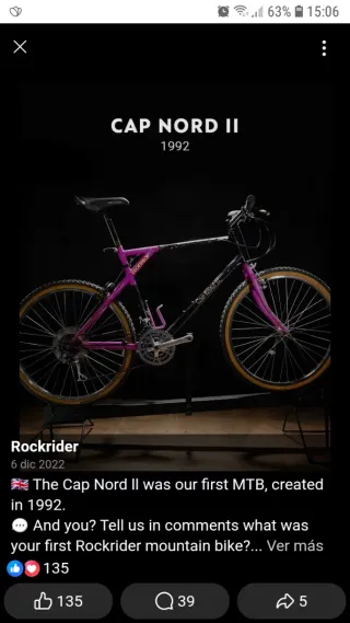 Bicicleta Decathlon Cap Nord II