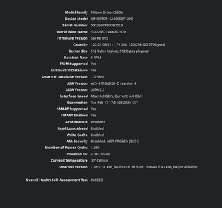SSD Kingston 120 GB - 4000 horas