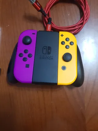 Joycons Switch Morado y Amarillo Originales