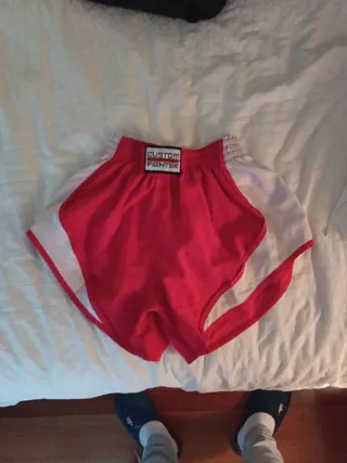 Pantalón Kick Boxing Custom Fighter Rojo/Blanco.
