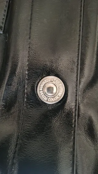 Vestido Zara efecto piel negro Talla M.