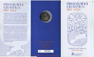 2022 CARTERA CONMEMORATIVA 2€ ERASMUS 1987-2022