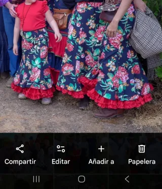 Falda flamenca/gitana talla única