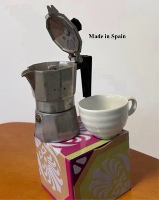 Lote de 2 Caffettiere Moka Vintage, prodotte in Italia e Spagna