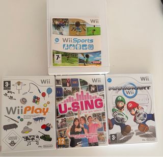 Consola Wii + 4 Juegos