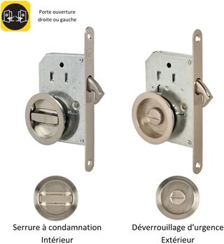 Yale - Juego de cerradura para puerta corrediza, c