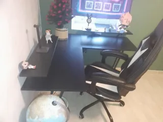 Escritorio Gamer Negro con Luces LED