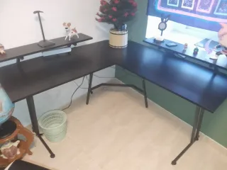 Escritorio Gamer Negro con Luces LED