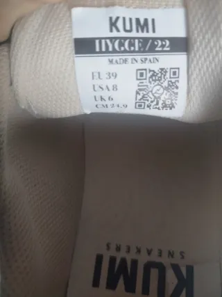 Zapatillas Hygge/22 Beige y Blancas