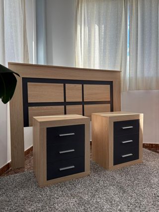 SUPER OFERTA ! 2 mesitas noche + cabecero