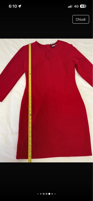 Abito rosso Made in Italy