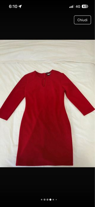 Abito rosso Made in Italy