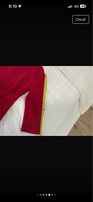 Abito rosso Made in Italy