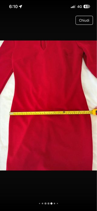 Abito rosso Made in Italy