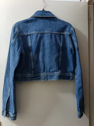 Chaqueta tejana Mango azul