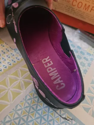 Camper Twins Talla 37 Negro/Rosa