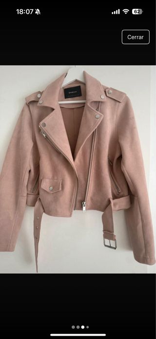 Chaqueta Stradivarius Rosa Talla S