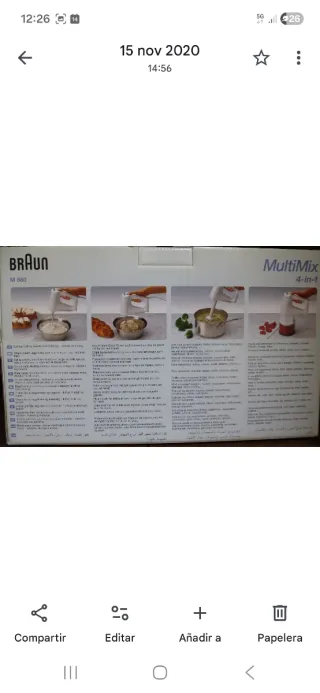 Braun Multimix M 880 Quattro. 4-en-1