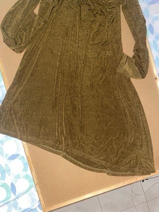 Vestido vintage verde oliva