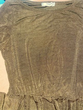 Vestido vintage verde oliva