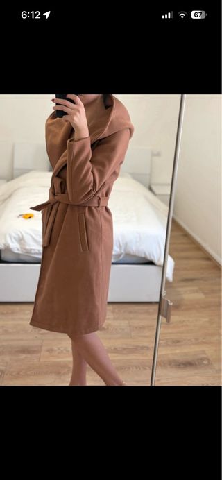 Cappotto ONLY con cappuccio e cintura