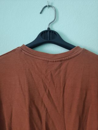 Camiseta naranja/marrón Zara - talla S